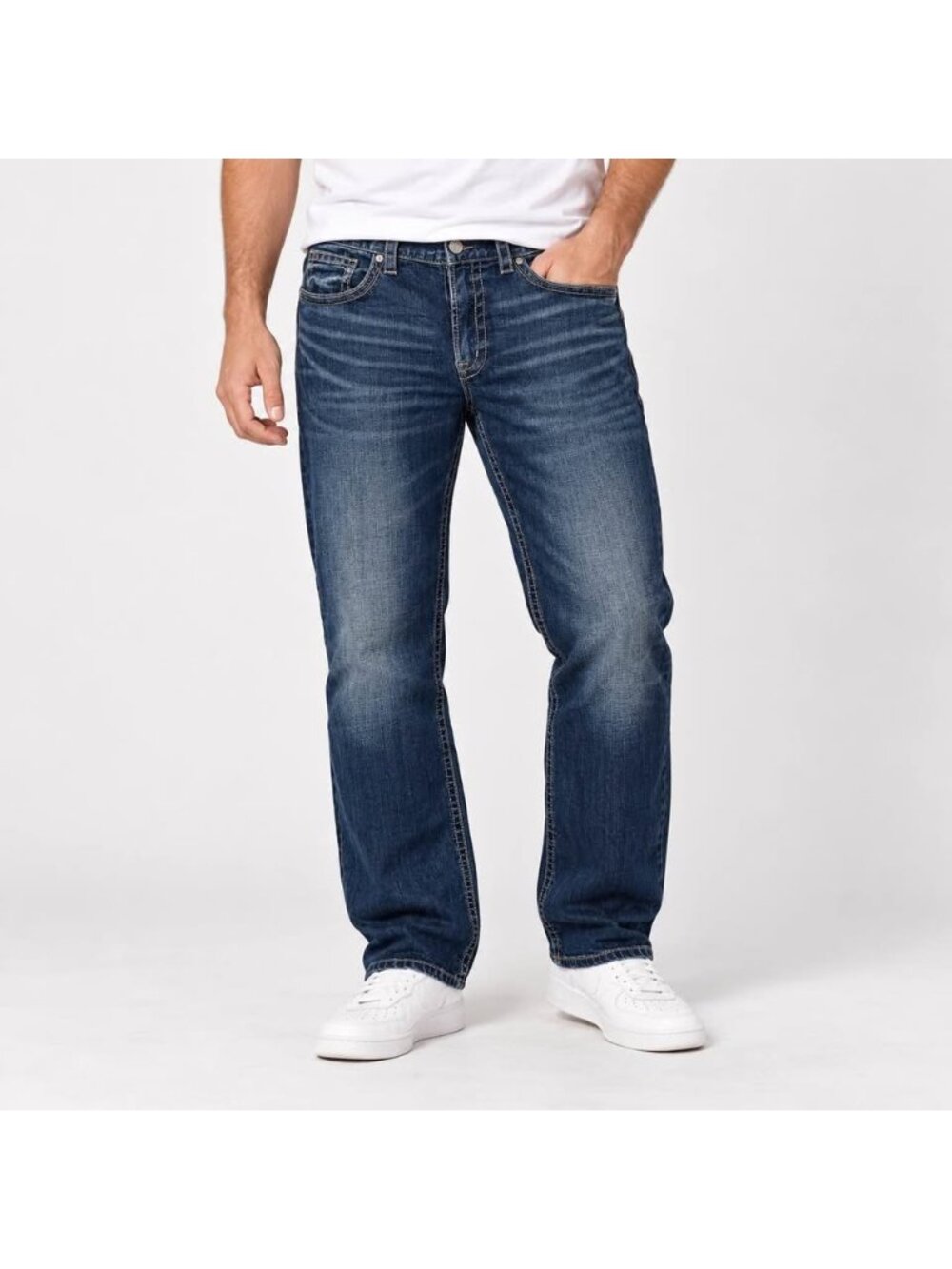 Silver Jeans Co Grayson Men’s Jeans 36x32 Dark Wash Straight Leg